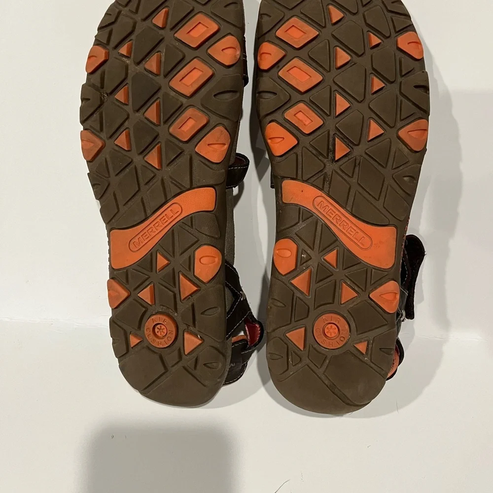 Merrell Sandspur Rose Leather Outdoor Casual Sandal Size 9 Brown - Picture 4 of 5